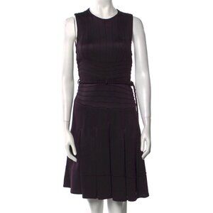 CHADO Ralph Rucci Vintage Plum Knit Dress